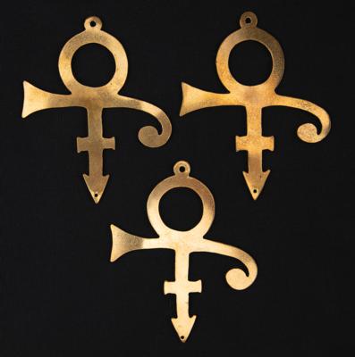 Lot #8129 Prince 'Love Symbol' Metal Charm Test Prototypes (3) - Image 2