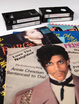 Lot #8115 Prince (6) Albums and (4) VHS Tapes