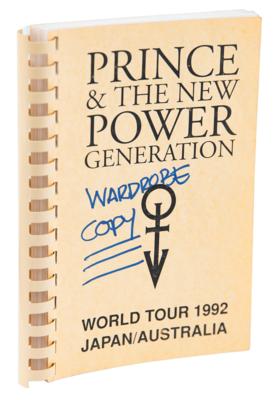 Lot #8132 Prince 1992 World Tour Book for