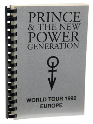 Lot #8133 Prince 1992 World Tour Book for Europe