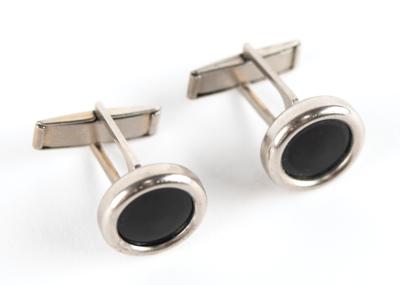 Lot #8044 Prince's Silver-and-Black Parade Tour Cufflinks - Image 2