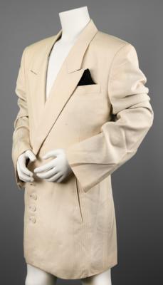 Lot #8189 Prince's Stage-Worn White Double-Breasted Silk Jacket - Image 4