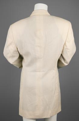 Lot #8189 Prince's Stage-Worn White Double-Breasted Silk Jacket - Image 7