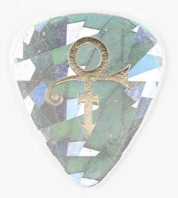 Lot #8180 Prince's Stage-Used Holographic 'Love Symbol' Guitar Pick - Image 2