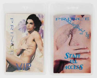 Lot #8074 Prince (2) 'Lovesexy Tour' Backstage Passes