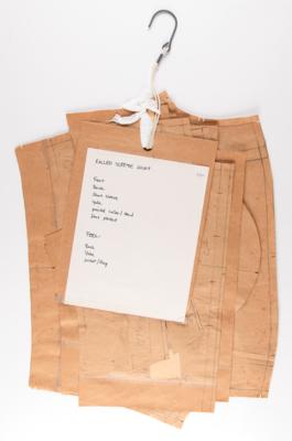 Lot #8105 Prince 'Rolled Sleeve Shirt' Wardrobe Pattern for the 1990 Nude Tour