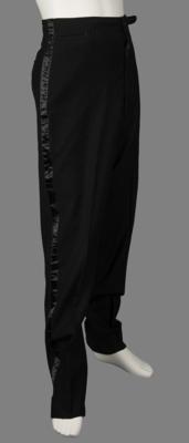Lot #8037 Prince's Stage-Worn Black Tuxedo Trousers from the Parade Tour - Image 2
