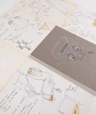 Lot #8148 Prince (5) Original Jewelry Concept Drawing Moodboards by Liz Bucheit