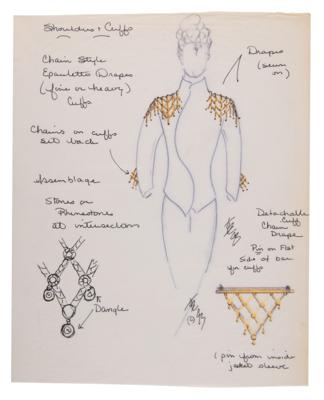 Lot #8148 Prince (5) Original Jewelry Concept Drawing Moodboards by Liz Bucheit - Image 3