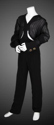 Lot #8168 Prince's Stage-Worn Black Jumpsuit with Cufflinks - Image 2