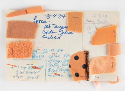 Lot #8024 Prince Collection of (350+) Dyed Fabric Samples for the Purple Rain, Parade, and Sign o' the Times Tours (1985-1987) - Image 12