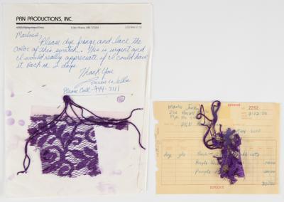 Lot #8024 Prince Collection of (350+) Dyed Fabric Samples for the Purple Rain, Parade, and Sign o' the Times Tours (1985-1987) - Image 13