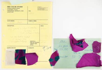 Lot #8082 Prince Collection of (400+) Dyed Outfit Fabric Samples for the 1991 MTV Video Music Awards ‘Butt Suit,’ Batman, Graffiti Bridge, and the Nude and Diamonds and Pearls Tours (1989-1992) - Image 5