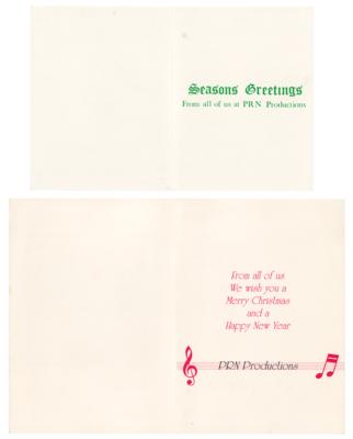 Lot #8093 Prince: (2) PRN Productions Christmas Cards - Image 2