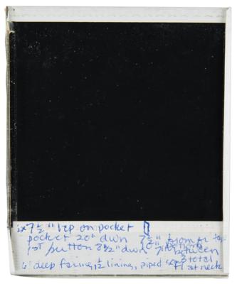 Lot #8046 Prince Wardrobe's Long White Cashmere Coat Polaroids (4) - Image 2