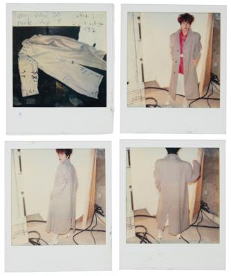 Lot #8046 Prince Wardrobe's Long White Cashmere Coat Polaroids (4) - Image 3