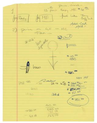 Lot #8126 Prince and the NPG Jewelry Concept Archive with Original Drawings - Image 3