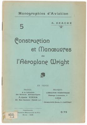 Lot #9018 Wright Brothers 1909 Booklet