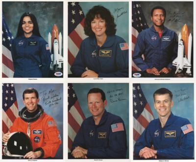 Lot #9770 STS-107 Space Shuttle Columbia (6) Signed Photographs