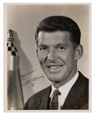 Lot #9101 Wally Schirra Signed Photograph