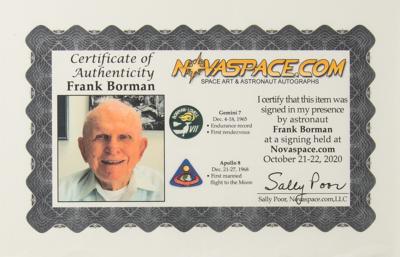 Lot #9209 Frank Borman Signed Oversized Photograph - Image 3