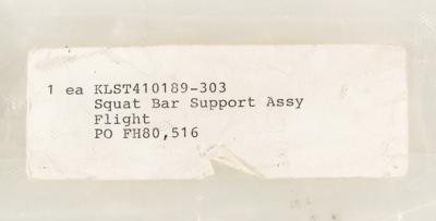 Lot #9839 ISS Flown iRED Squat Assembly Support Bar - Image 5