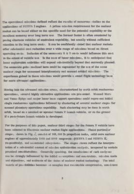Lot #9854 Nuclear Rockets Missions and Flight Operations Report - Image 3
