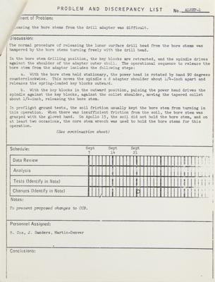 Lot #9463 Apollo 15 Problem and Discrepancy Lists - Image 2