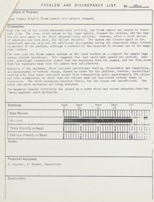 Lot #9463 Apollo 15 Problem and Discrepancy Lists - Image 3