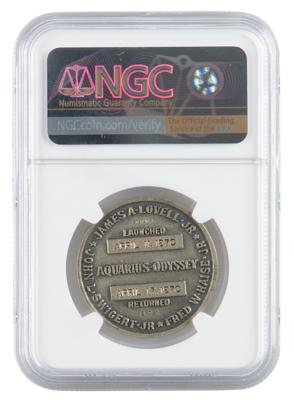 Lot #9371 Apollo 13 Flown Robbins Medallion (Attested as From the Collection of Buzz Aldrin) - Image 2