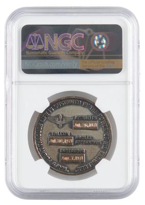 Lot #9449 Charles Conrad's Apollo 15 Flown Robbins Medallion - Image 2