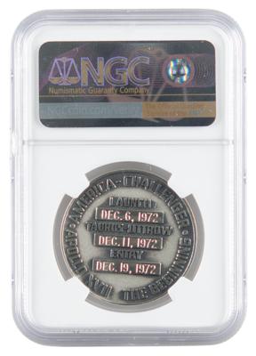 Lot #9524 Alan Bean's Apollo 17 Flown Robbins Medallion - Image 2