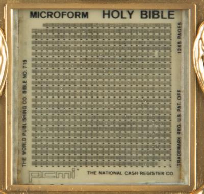 Lot #9422 Apollo 14 Flown Lunar Bible - Image 2