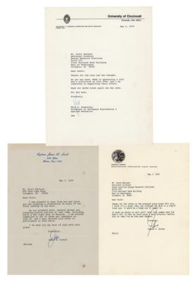 Lot #9577 Letters from Neil Armstrong, Gene Cernan, and James Lovell