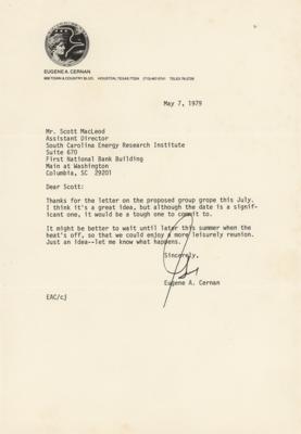 Lot #9577 Letters from Neil Armstrong, Gene Cernan, and James Lovell - Image 3
