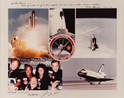 Lot #9773 STS-7 Signed Oversized Photograph
