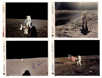 Lot #9584 Moonwalkers (4) Signed Photographs