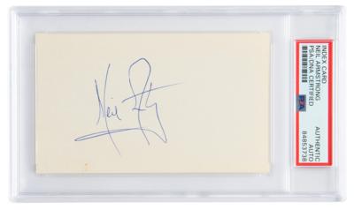 Lot #9276 Neil Armstrong Signature