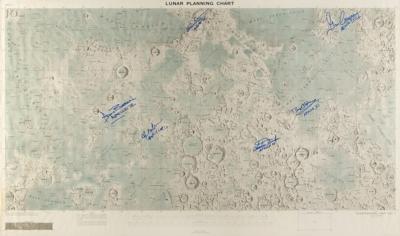 Lot #9571 Moonwalkers (6) Signed Lunar Planning Chart