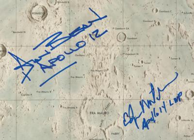 Lot #9571 Moonwalkers (6) Signed Lunar Planning Chart - Image 3