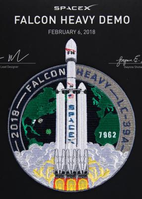 Lot #9890 SpaceX Falcon Heavy Flown Thread Patch Certificate - Image 2
