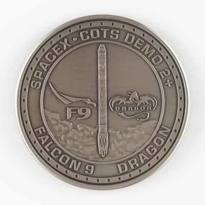 Lot #9893 SpaceX COTS Demo Flight 2 Employee Medallion - Image 2