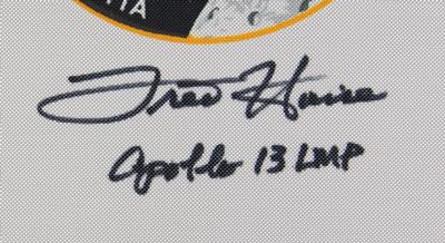 Lot #9381 Fred Haise Signed Apollo 13 Beta Cloth Patch - Image 2