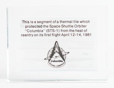 Lot #9772 STS-1 Flown Heatshield Acrylic - Image 3