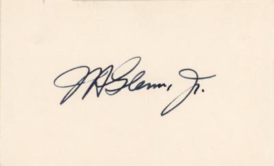 Lot #9095 John Glenn Signature