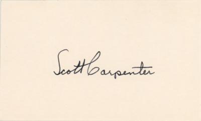 Lot #9119 Scott Carpenter Signature
