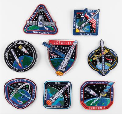 Lot #9896 SpaceX Employee Patches (8) (Rare Low Numbers)