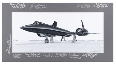Lot #9021 Lockheed SR-71 Blackbird Multi-Signed Print