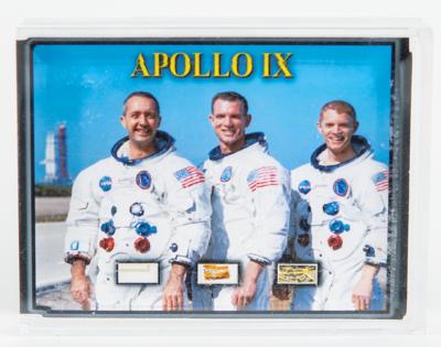 Lot #9234 Apollo 9 Relic Display (Attested as Flown)
