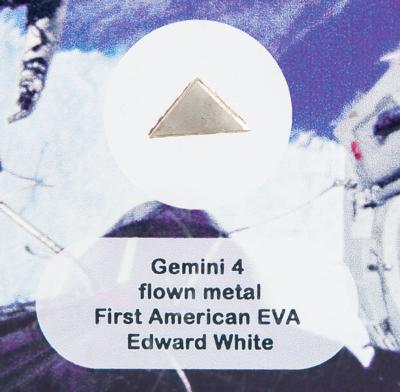 Lot #9147 Gemini 4 Metal Display (Attested as Flown) - Image 2